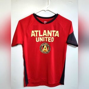 RARE Atlanta United FC MLS Shirt Inaugural Year, Black/Red Youth 12/14